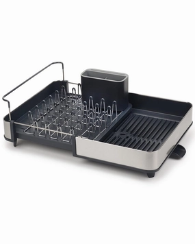Joseph Joseph Extend Steel Expandable Dish Rack with Draining Spout Cookware online kitchen sale