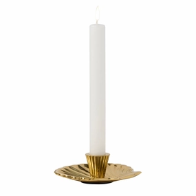Jovie Polished Gold Candle Holder Set/2 Candle Holders discount collection