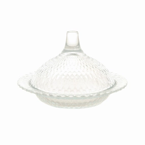 Juliette Clear Sweets Dish with Dome Serveware clearance shop