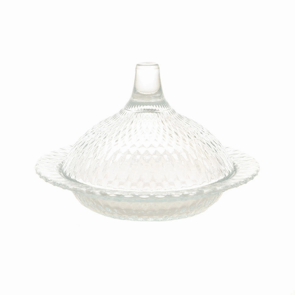 Juliette Clear Sweets Dish with Dome Serveware clearance shop