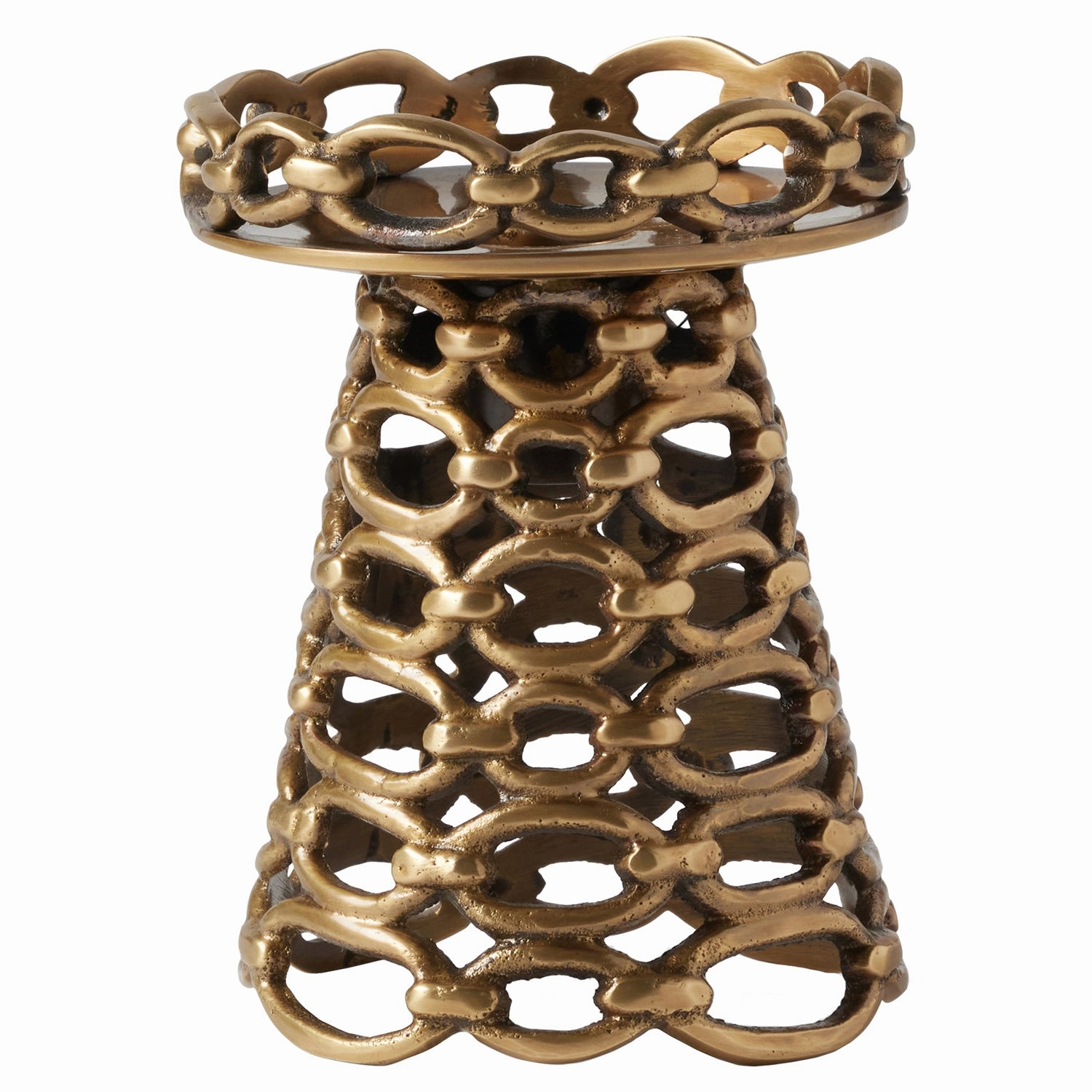 Julius Antique Brass Candle Holders Set of Two (Small) Candle Holders discount collection