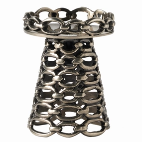 Julius Matte Nickel Candle Holders Set of Two (Small) Candle Holders discount collection
