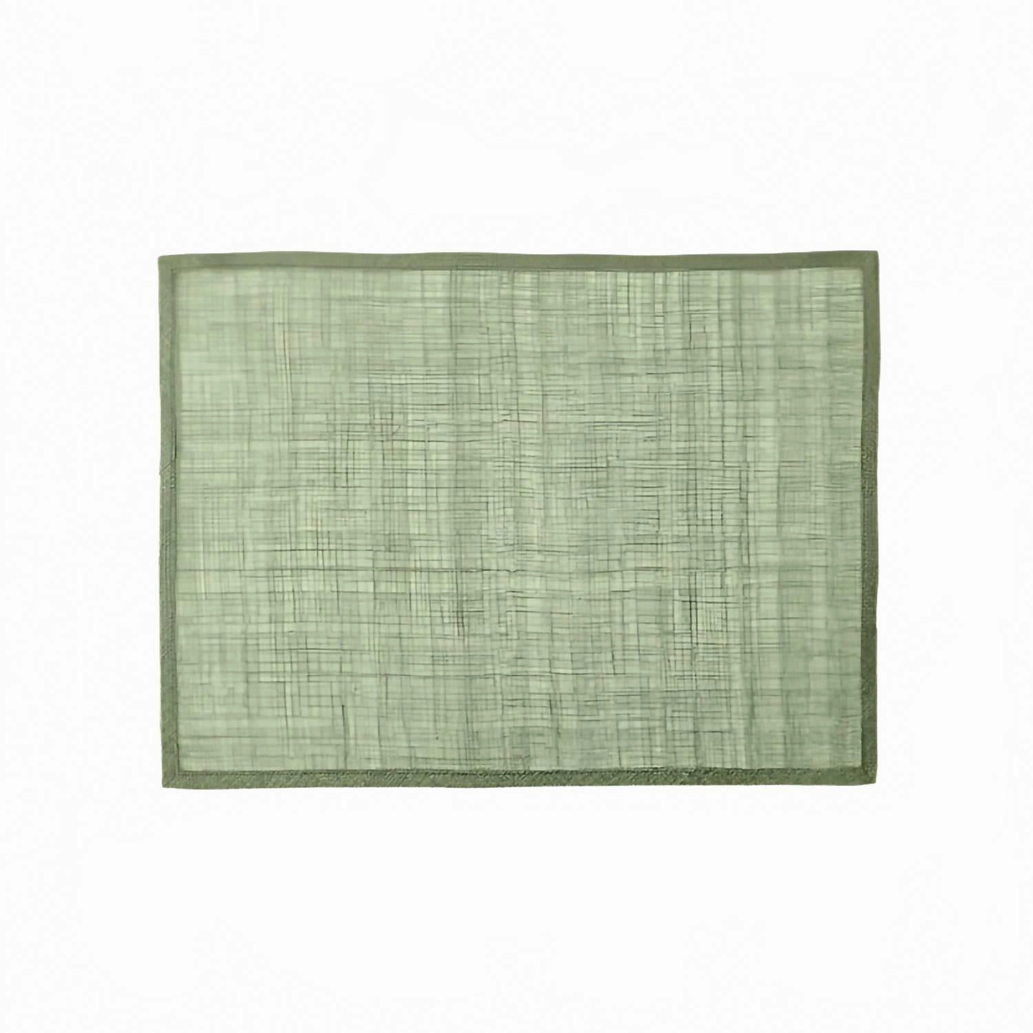 June Rectangular Placemats In Sage Green Dinnerware sale online