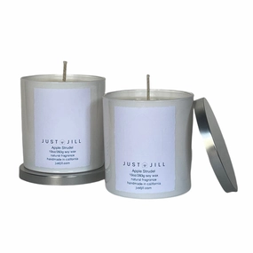 Just Jill Apple Strudel Scented Candle (set of 2) Home Decor Candles and Home Fragrances fast delivery