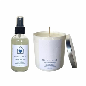 Just Jill Candle and Room Spray Duo-Sea Salt and Orchid Home Decor Candles and Home Fragrances fast delivery