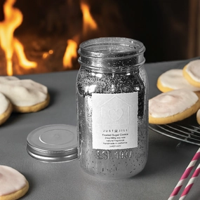 Just Jill Frosted Sugar Cookie Mason Jar Candle 24oz Home Decor Candles and Home Fragrances fast delivery