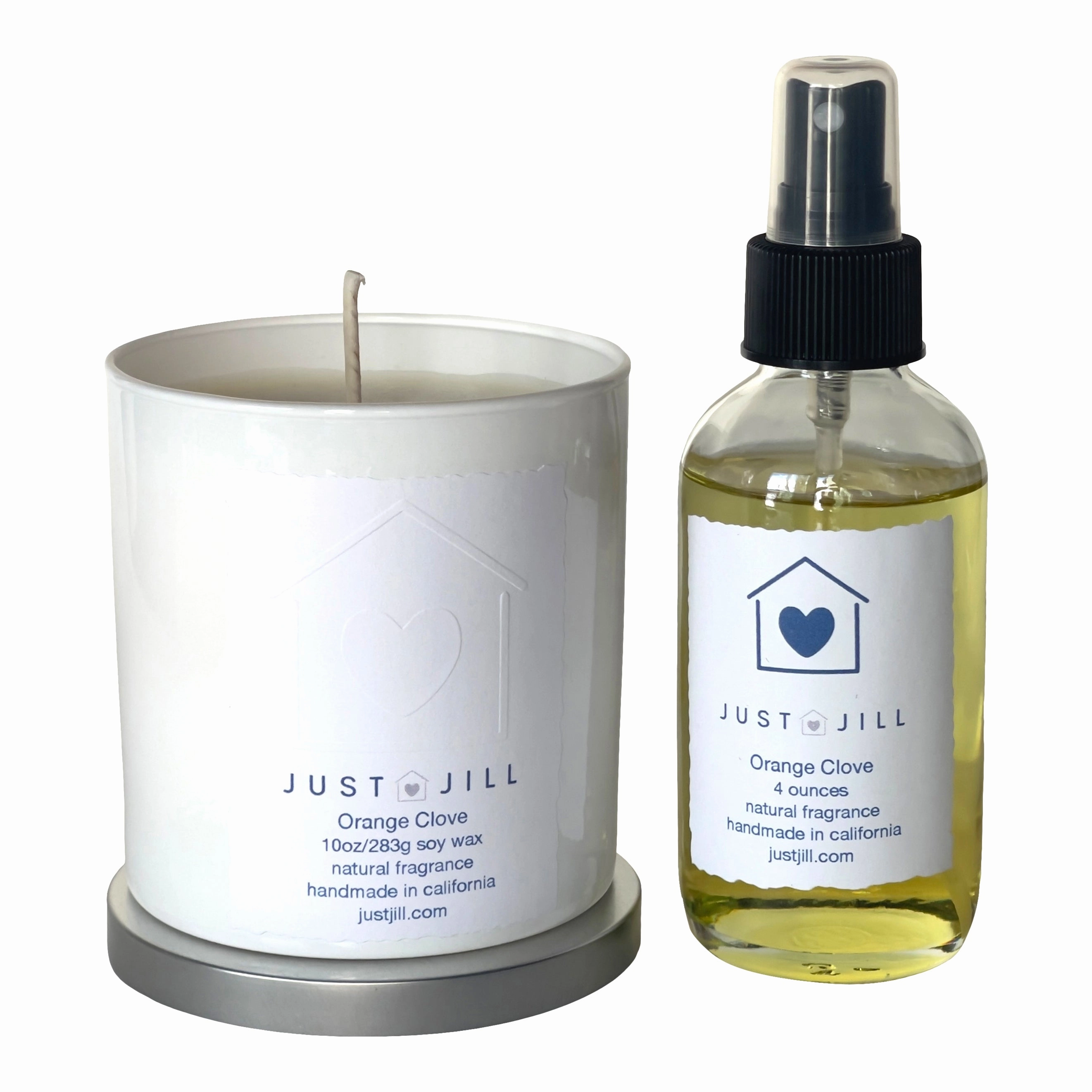 Just Jill Orange Clove Scented Candle and Room Spray Home Decor Candles and Home Fragrances fast delivery