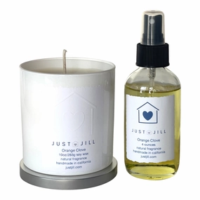 Just Jill Orange Clove Scented Candle and Room Spray Home Decor Candles and Home Fragrances fast delivery