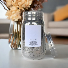 Just Jill Pumpkin Spice Mason Jar Candle 24oz Home Decor Candles and Home Fragrances fast delivery
