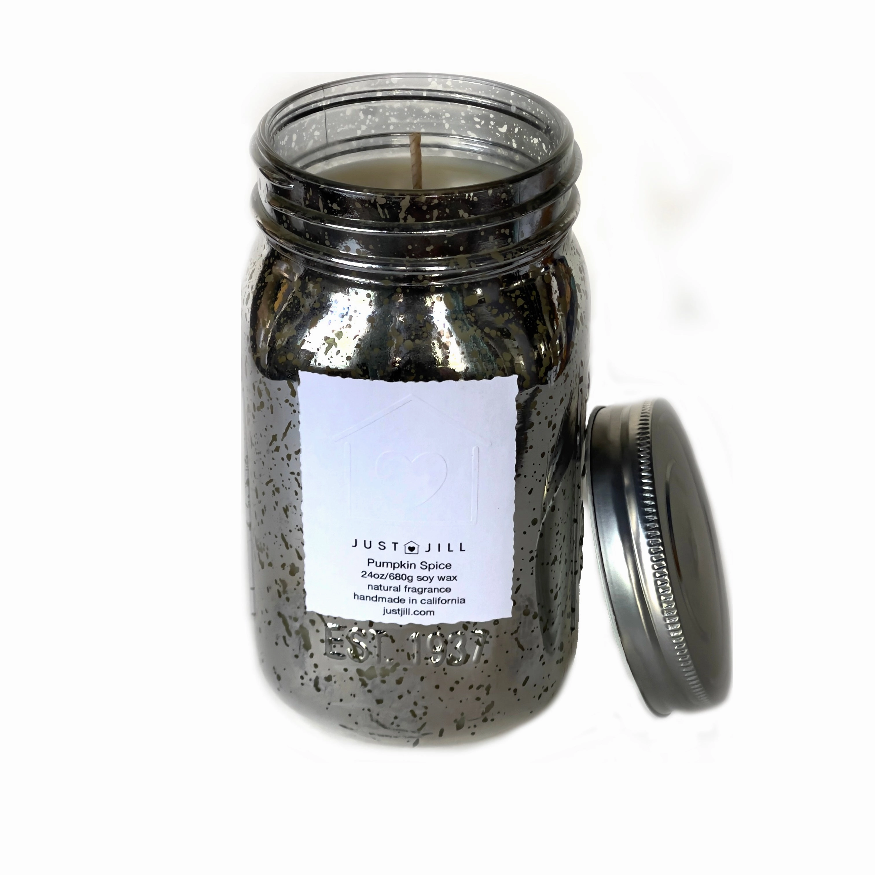 Just Jill Pumpkin Spice Mason Jar Candle 24oz