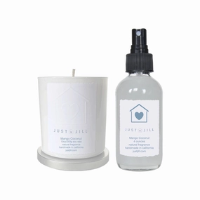 Just Jill Scented Candle and Room Spray Duo-Mango Coconut Home Decor Candles and Home Fragrances fast delivery