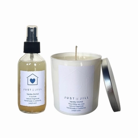 Just Jill Scented Candle and Room Spray Duo-Vanilla Orchid Home Decor Candles and Home Fragrances fast delivery