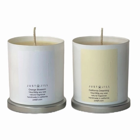 Just Jill Scented Candles (2-pack) California Dreaming/Orange Blossom Home Decor Candles and Home Fragrances fast delivery