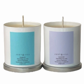 Just Jill Scented Candles (2-pack) Lavender and Awapuhi Home Decor Candles and Home Fragrances fast delivery