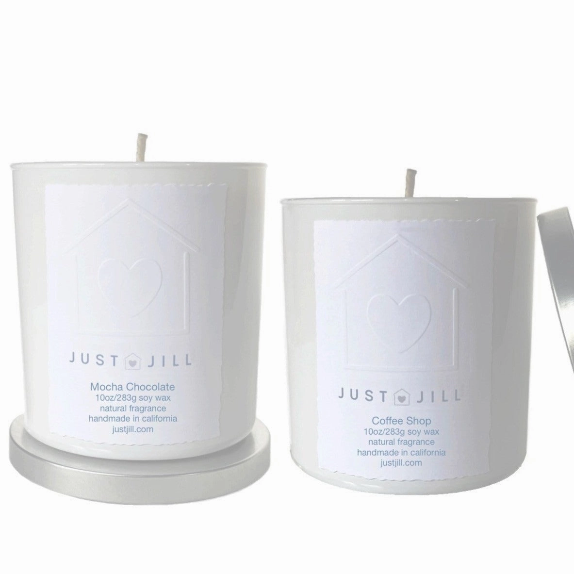 Just Jill Scented Candles Coffee Shop and Mocha Chocolate(2 pack)
