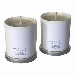 Just Jill Scented Candles Cozy Winter Cabin (2-pack) Home Decor Candles and Home Fragrances fast delivery