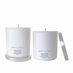 Just Jill Scented Candles Fresh Cut Grass (2 pack) Home Decor Candles and Home Fragrances fast delivery