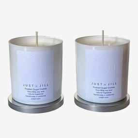 Just Jill Scented Candles Frosted Sugar Cookie (2 pack) Home Decor Candles and Home Fragrances fast delivery