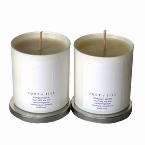 Just Jill Scented Candles Pumpkin Spice/Cinnamon Vanilla (2-pack) Home Decor Candles and Home Fragrances fast delivery