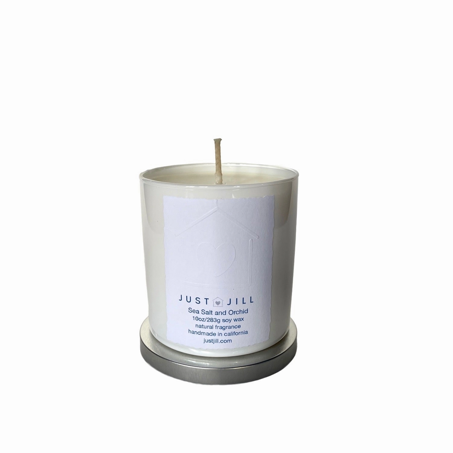 Just Jill Scented Candles-Sea Salt and Orchid and Vanilla Orchid (2 pack)