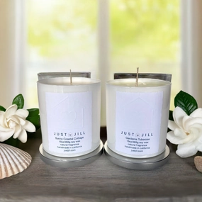 Just Jill Scented Candles-Sunny Coastal Cottage and Gardenia Tuberose (2 pack) Home Decor Candles and Home Fragrances fast delivery
