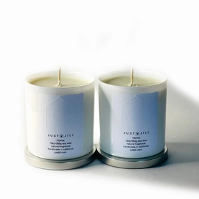 Just Jill Scented Candles White Signature "Home" Fragrance (2-pack) Home Decor Candles and Home Fragrances fast delivery