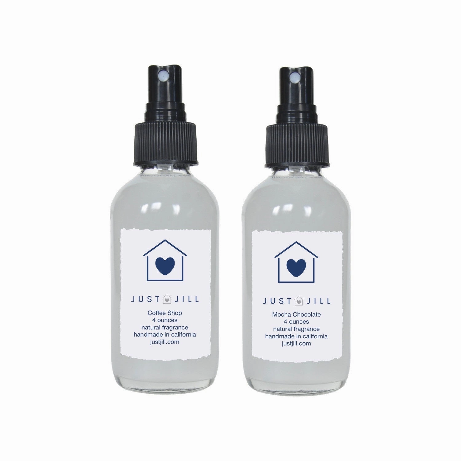 Just Jill Set of 2 Room Sprays-Coffee Shop and Mocha Chocolate Home Decor Candles and Home Fragrances fast delivery