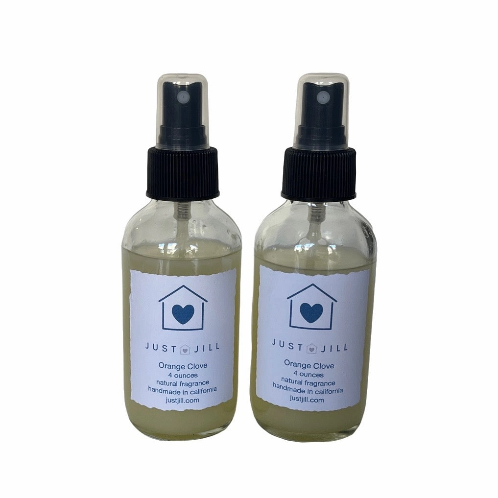 Just Jill Set of 2 Room Sprays Orange Clove Home Decor Candles and Home Fragrances fast delivery