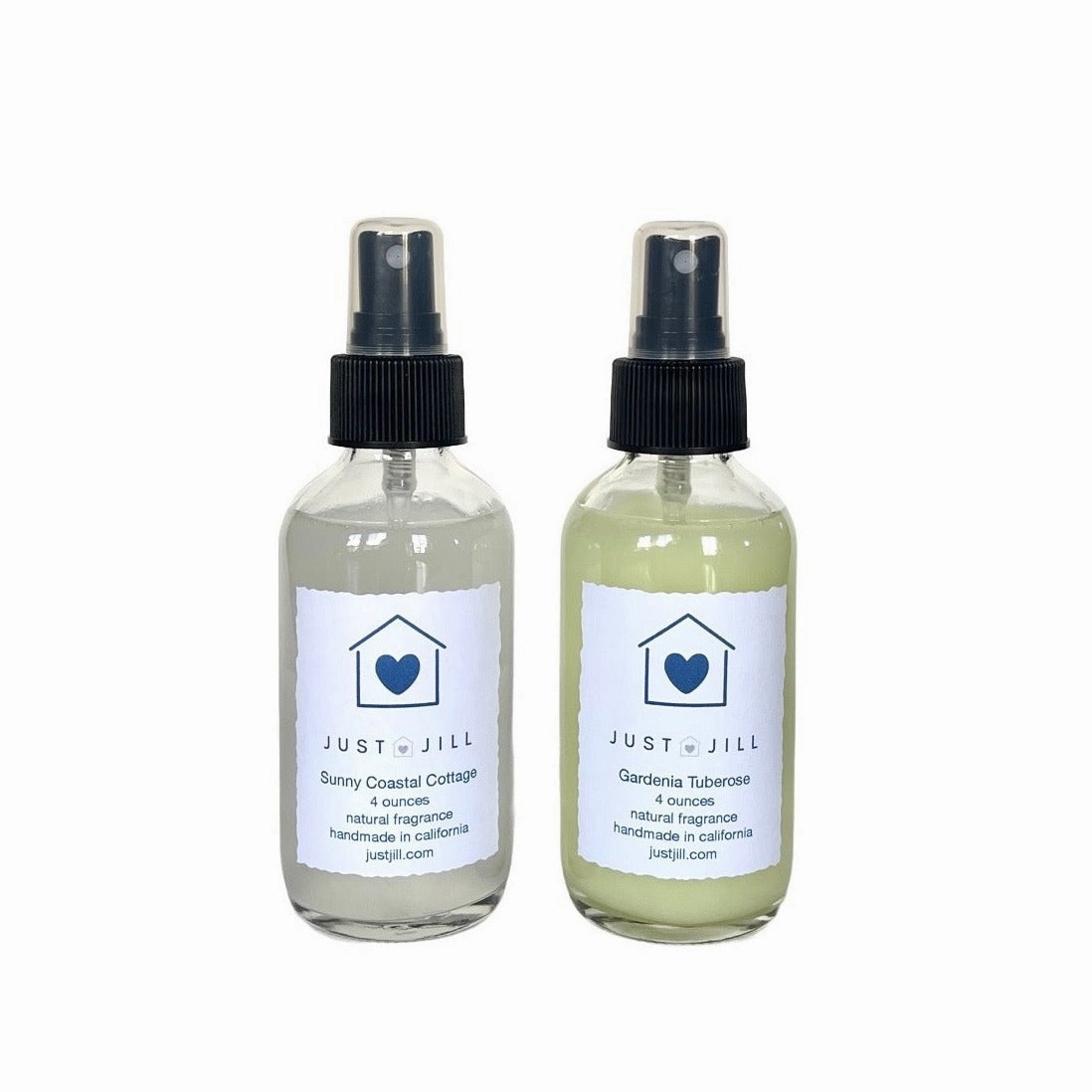 Just Jill Set of 2 Room Sprays Sunny Coastal Cottage and Gardenia Tuberose Home Decor Candles and Home Fragrances fast delivery