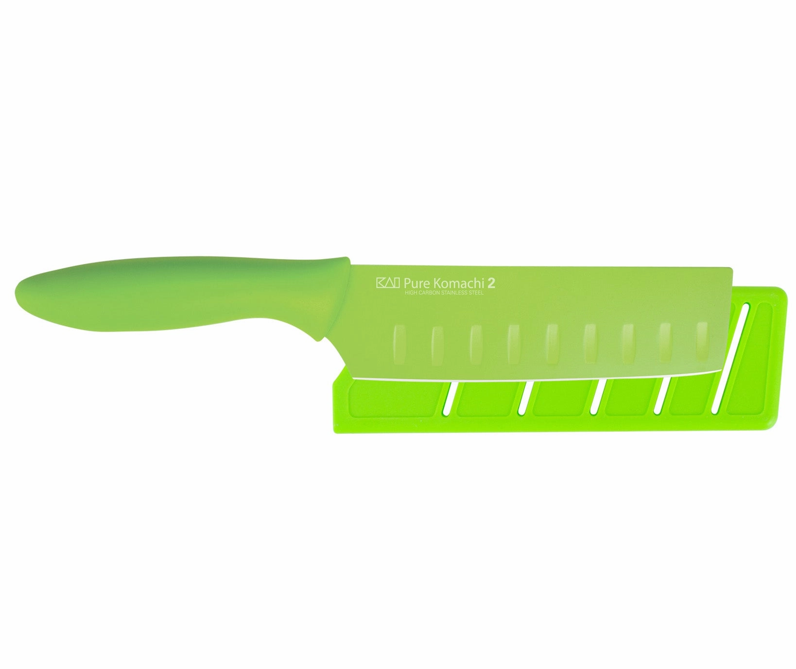 KAI Pure Komachi 2 5.5 Inch Nakiri Knife With Safety Sheath, Green Cutlery outlet discounts