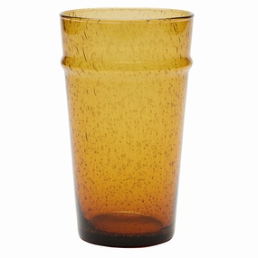 Kari Hand Blown Highball Glasses Set/6 (Amber) Drinkware best price