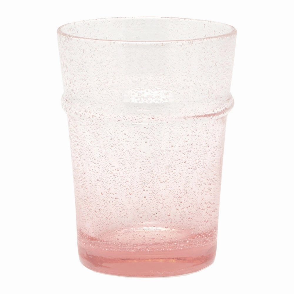 Kari Pink Hand Blown Glass Juice Glasses Set/6 Drinkware best price