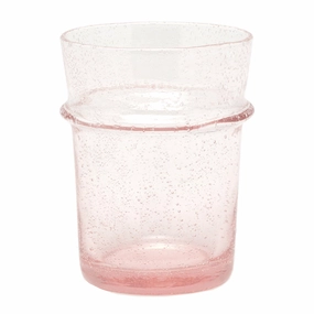 Kari Pink Hand Blown Glass Tumbler Glasses Set/6 Drinkware best price