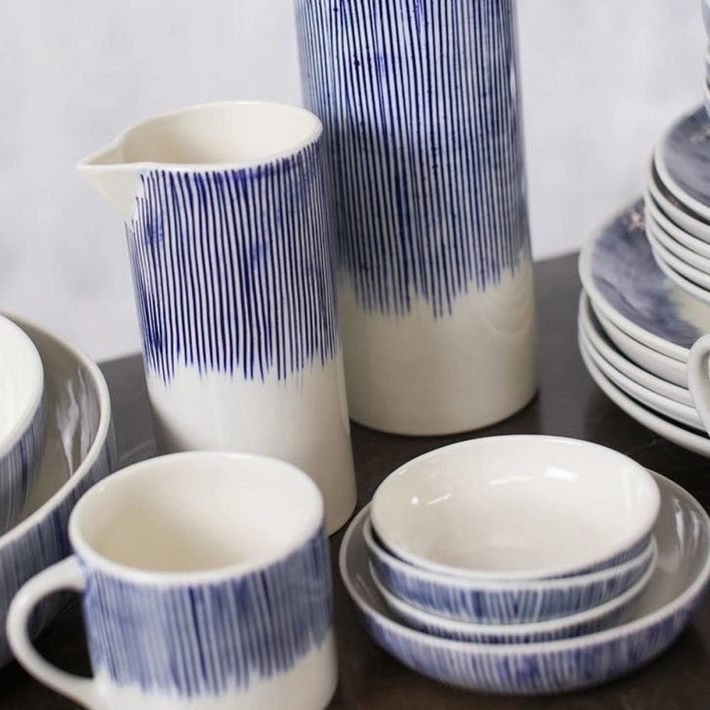 Karuma Cereal bowl, D15cm, blue and white Bowls dinnerware special