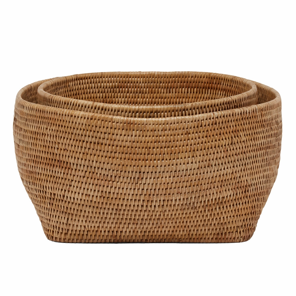 Kazan Natural Round Rattan Nested Baskets Set/2
