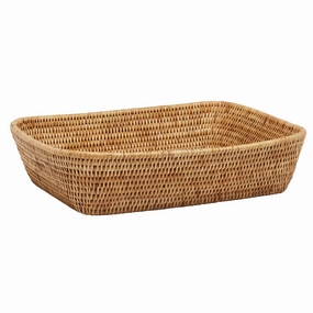 Kazan Rattan Storage Baskets Set of 2 (Natural) Decorative Baskets clearance deals