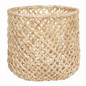 Kearny Bleached Banana Bark Basket Decorative Baskets clearance deals