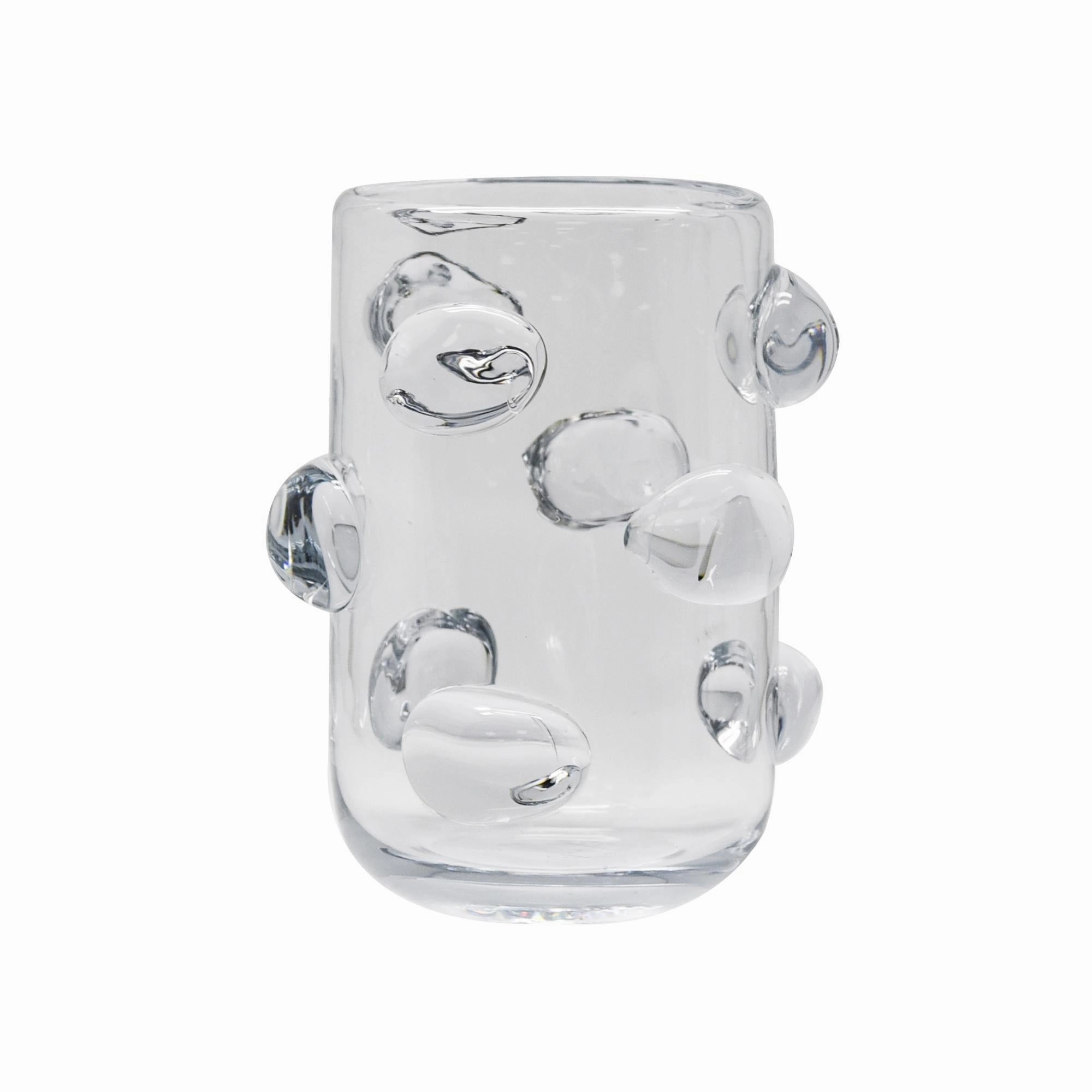 Kelsy Glass Clear Dot Urn Sml Cheap Vases for home