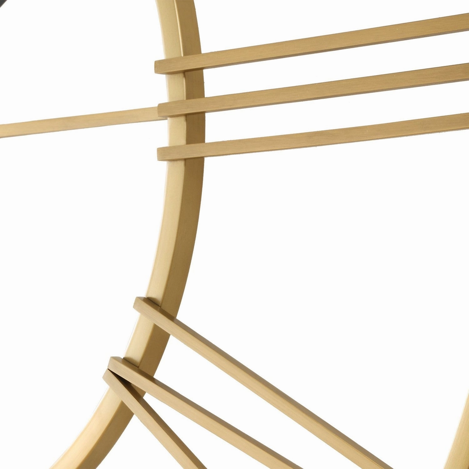 Keyann Wall Clock Brushed Brass Clocks decor discount