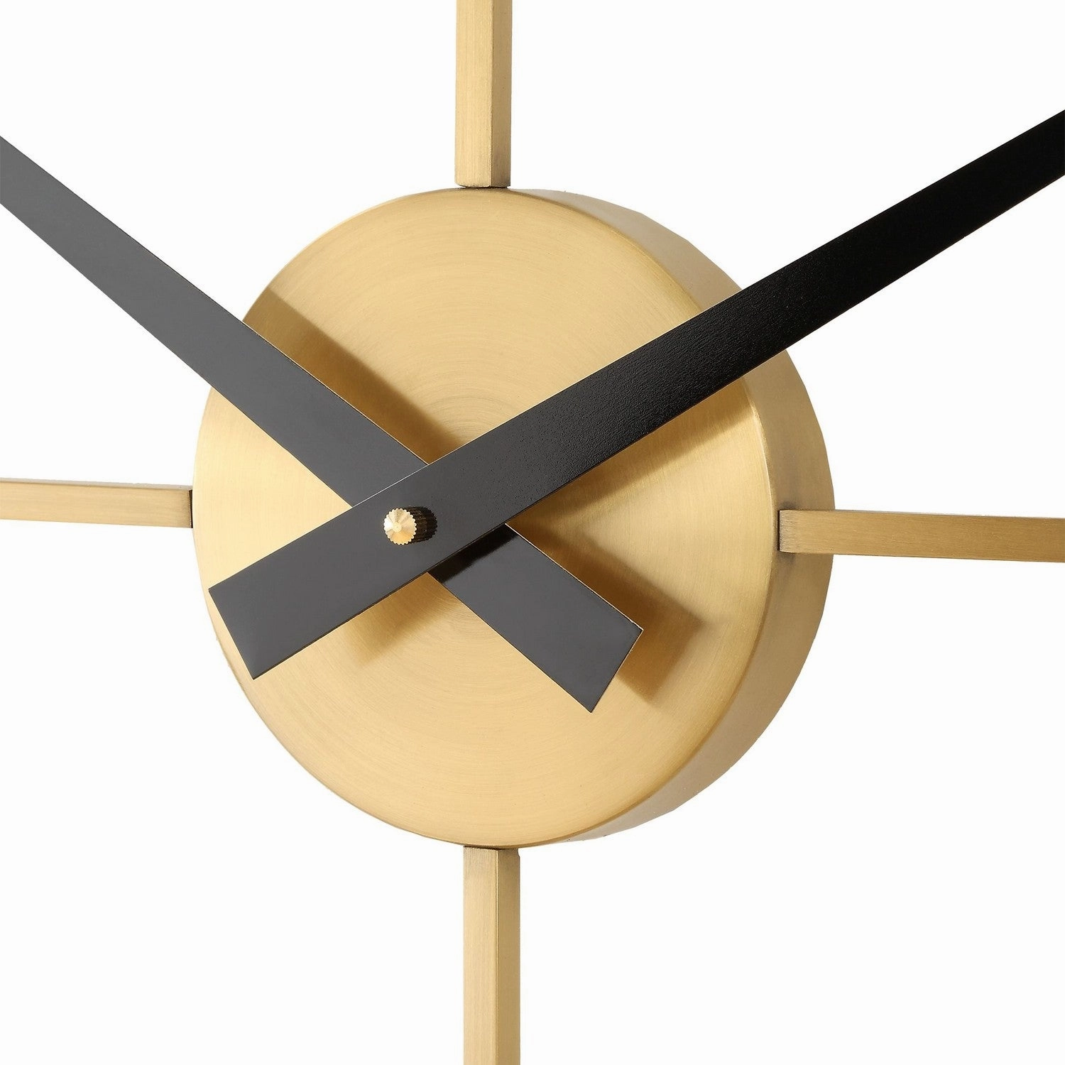 Keyann Wall Clock Brushed Brass Clocks decor discount