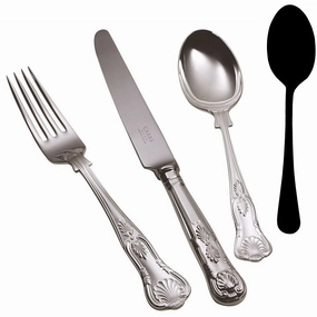 Kings Large serving spoon, Silver Plate Serveware Good quality and affordable