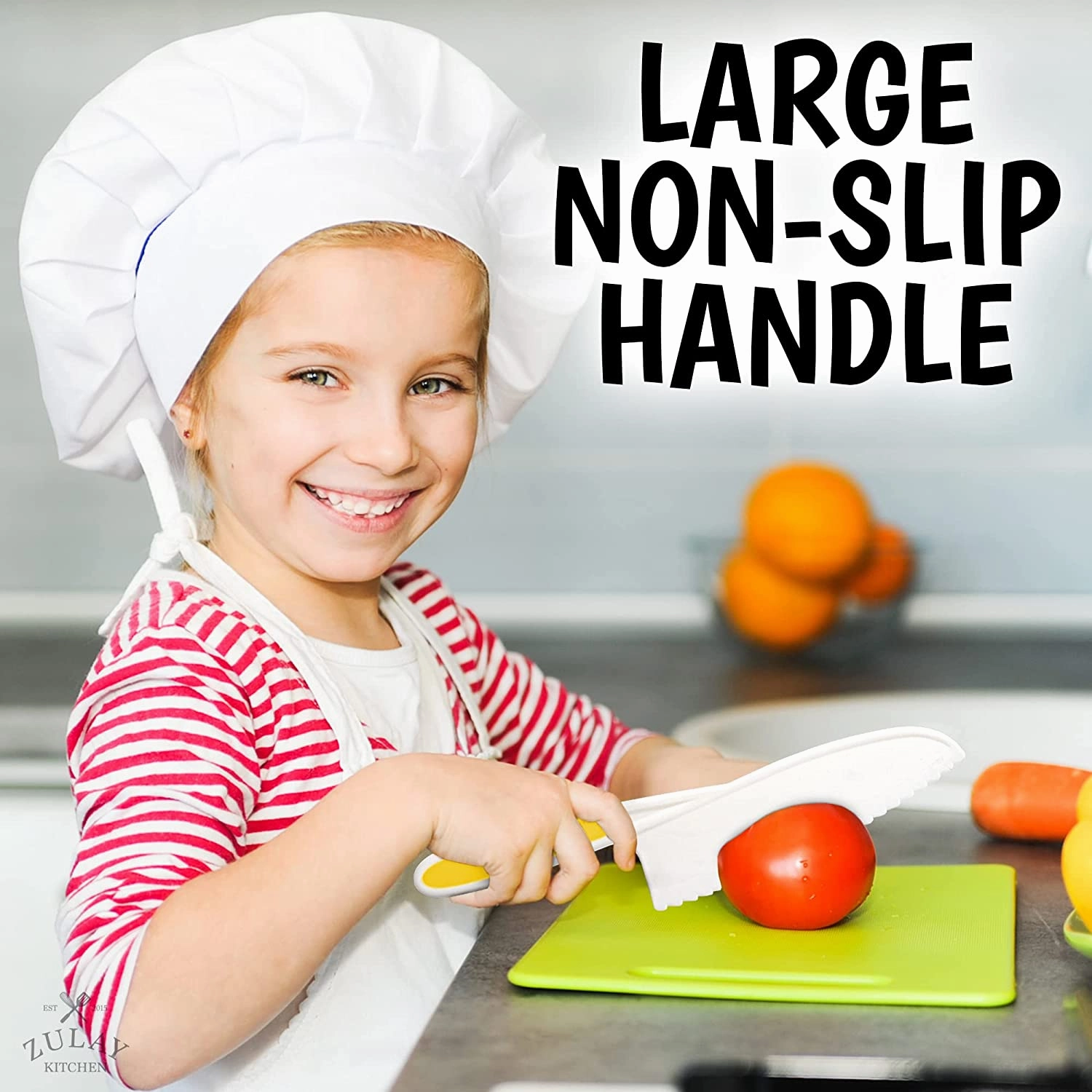 Knife Set for Children to Cook and Cut Fruits, Vegetables and Cakes