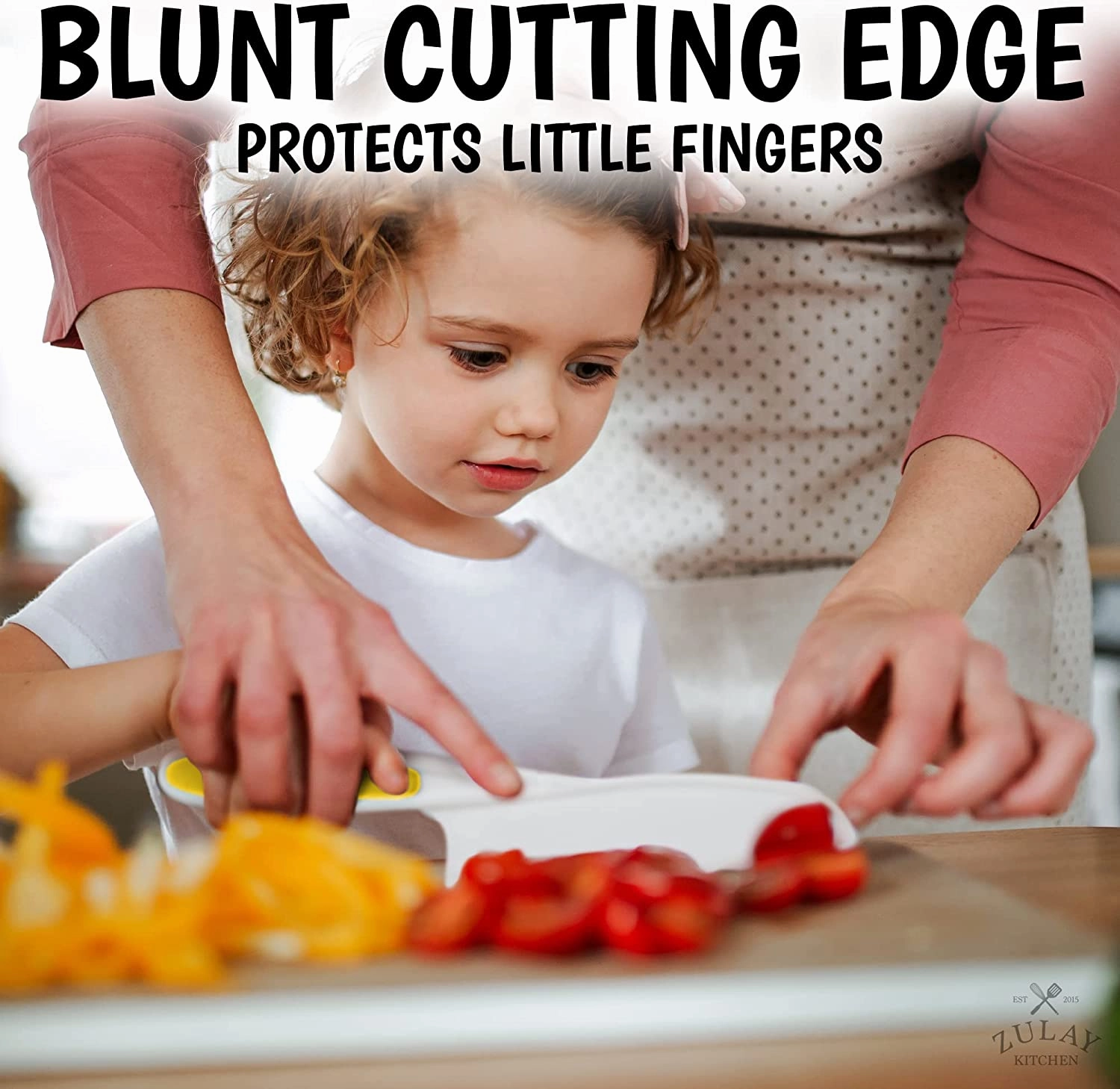 Knife Set for Children to Cook and Cut Fruits, Vegetables and Cakes