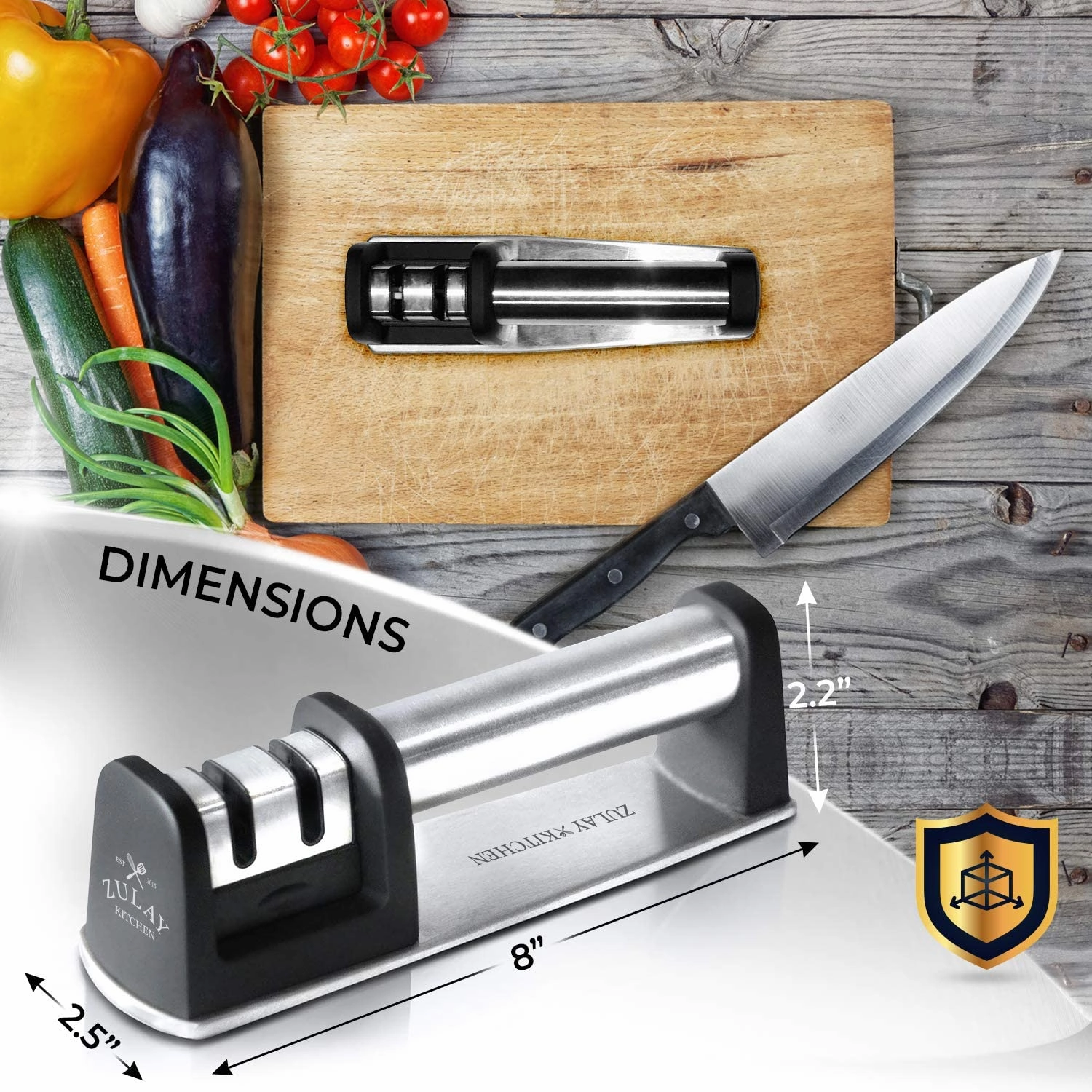 Knife Sharpener & Cut-Resistant Glove