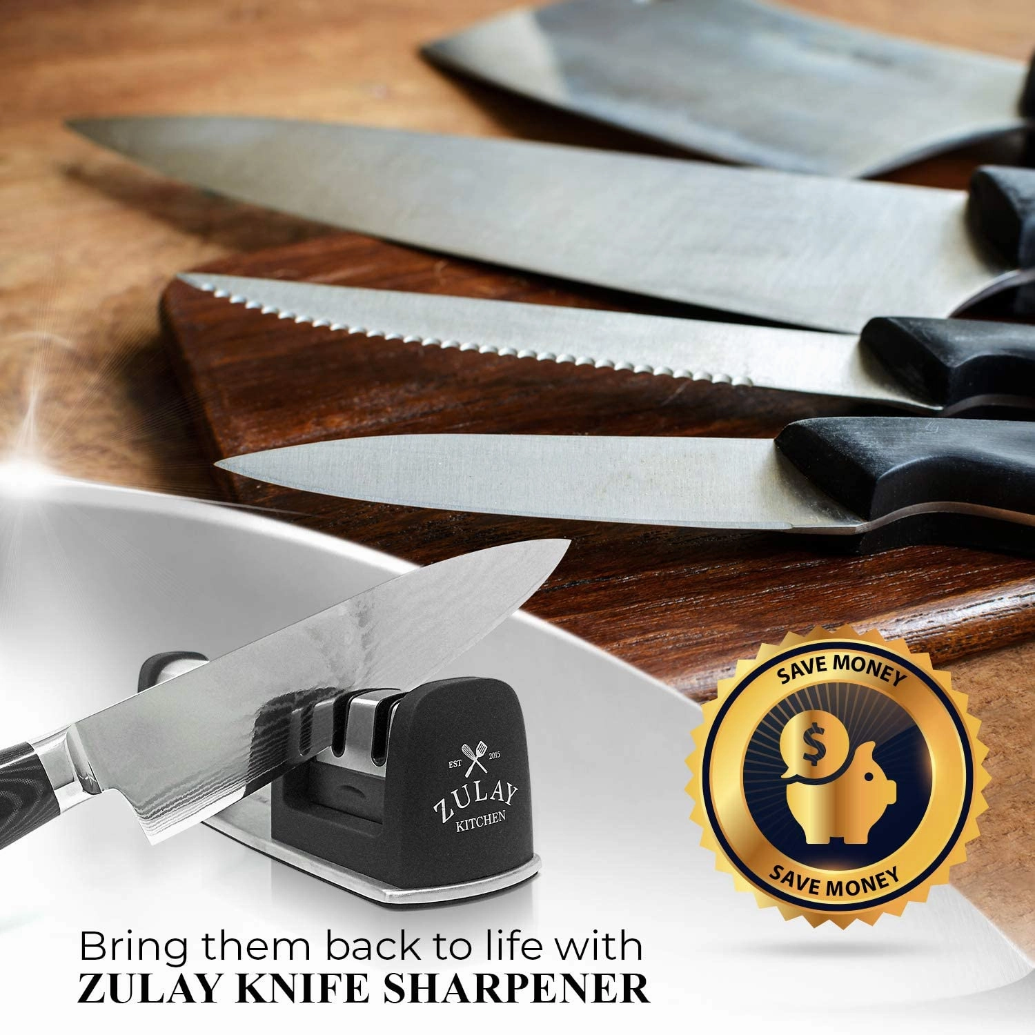 Knife Sharpener & Cut-Resistant Glove