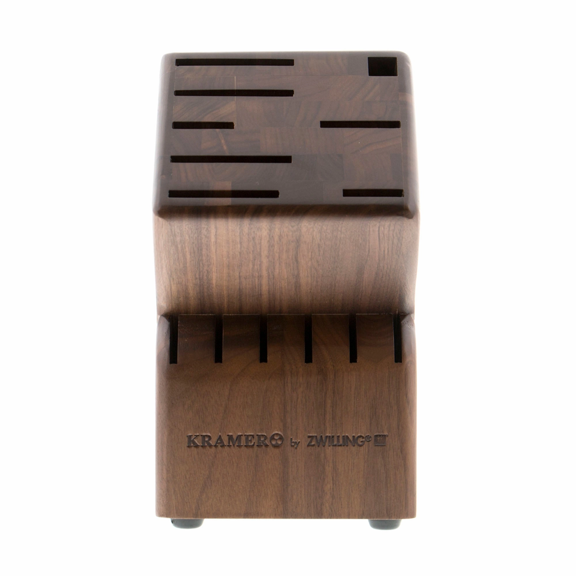 KRAMER by ZWILLING 14-slot Walnut Knife Block