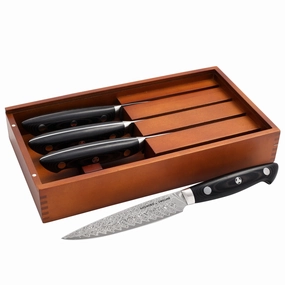 KRAMER by ZWILLING EUROLINE Damascus Collection 4-pc Steak Set Cutlery outlet discounts