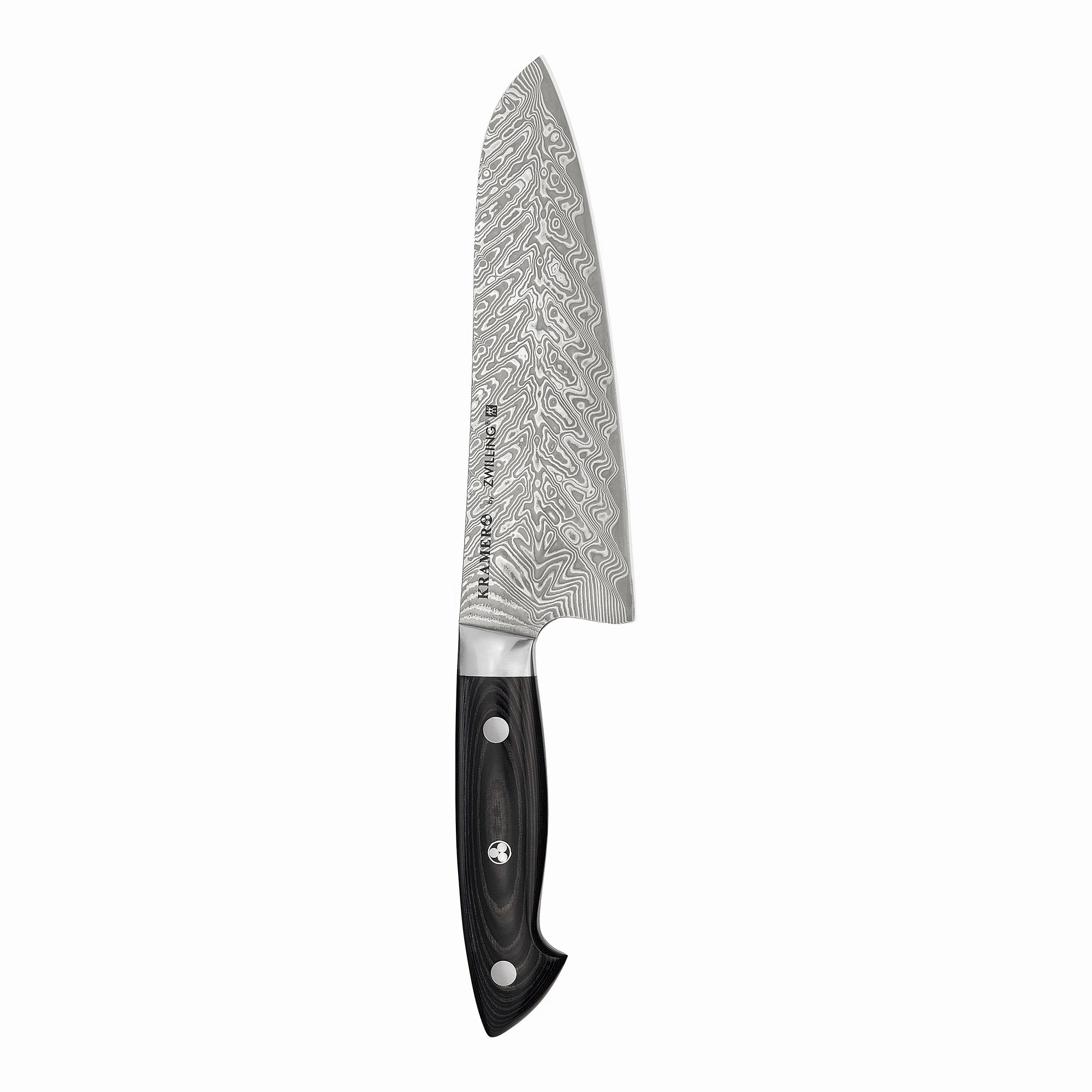 KRAMER by ZWILLING EUROLINE Damascus Collection 7-inch Santoku Knife Cutlery outlet discounts