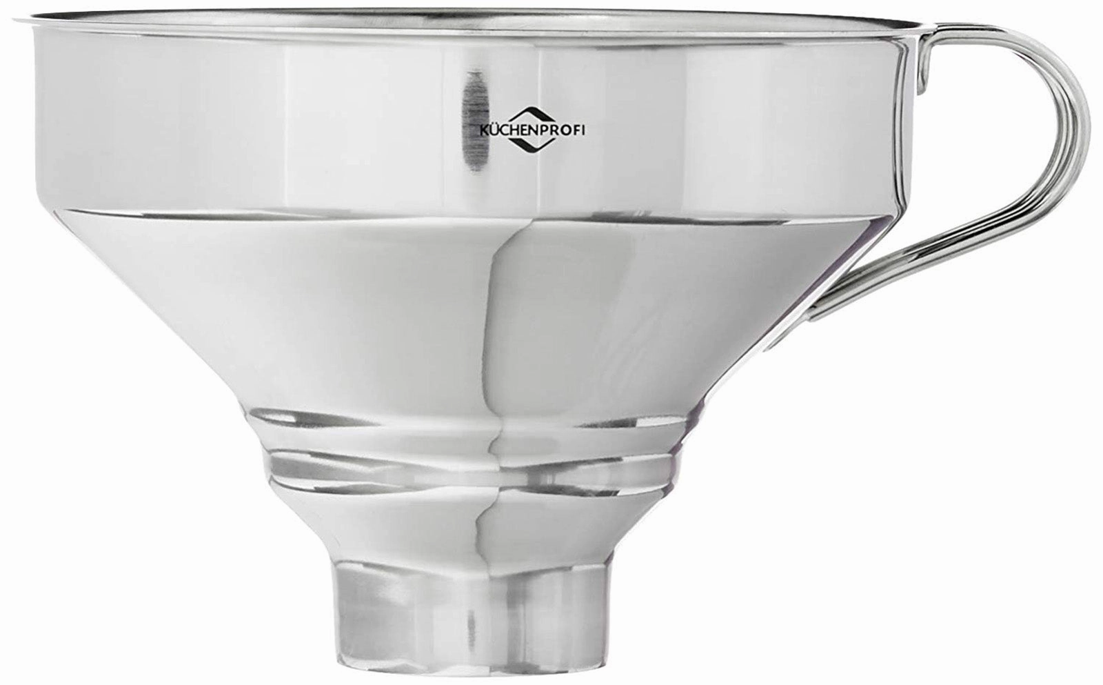 Kuchenprofi Funnel with Mesh Filter, Stainless Steel, 5-Inch Diameter
