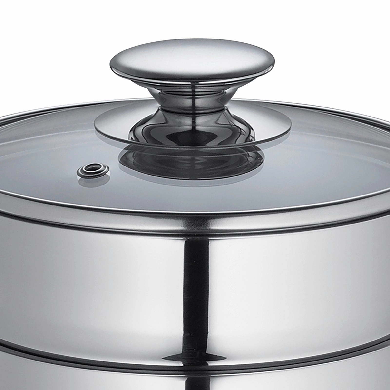 Kuchenprofi Mini Double Boiler Set w/ Glass Lid, 1.6 qt., 5.5-Inch Diameter